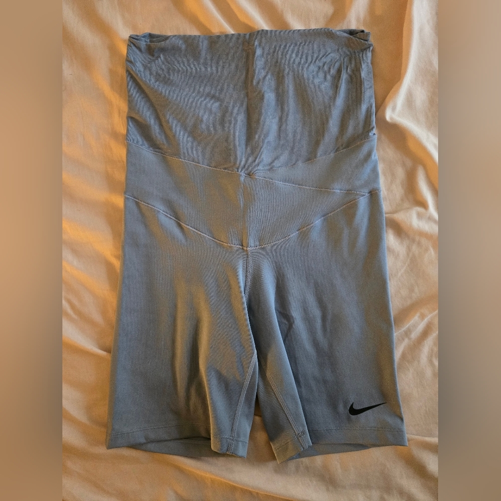 Nike Blue Maternity Bike Shorts
